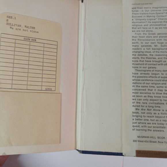 We are Not Alone by Walter Sullivan (1966 Ex Libris - Picture 4 of 8